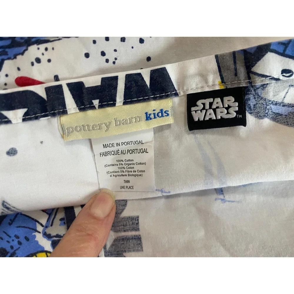 Pottery Barn Kids Star Wars Twin Flat Sheet & Pillow Case